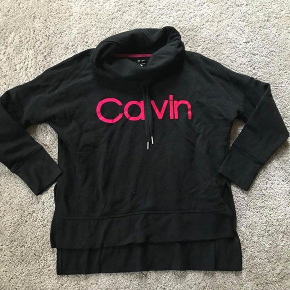 Calvin Klein women’s small black cowl neck sweatshirt - Picture 1 of 6